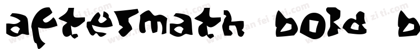Aftermath Bold Bold字体转换